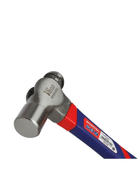 Martillo de bola de 450g con mango de fibra de vidrio workpro