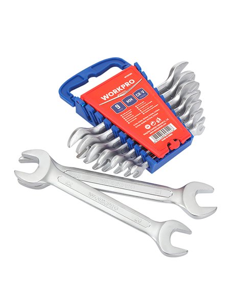 Juego de 9 llaves fijas workpro