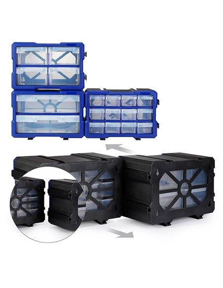 Organizador apilable de 4 cajones workpro