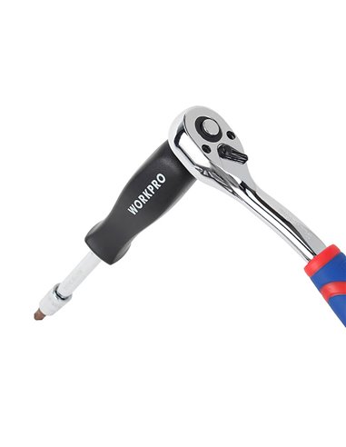 Juego de 46 llaves vaso de 1/4" dr workpro