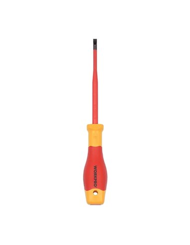 Destornillador plano aislado vde 1,2 x 6,5 x 150mm workpro