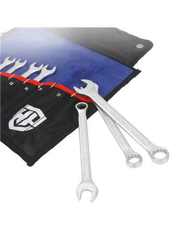 Juego de 9 llaves fijas combinadas con carraca workpro