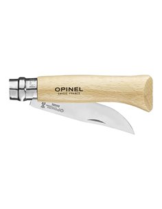 Navaja nº8 de acero inoxidable hoja 8,5cm. puño madera de haya. opinel 2