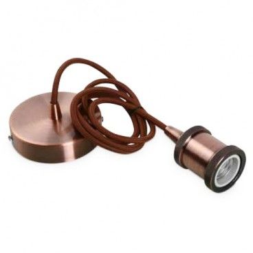 Portalamparas colgante 1M aluminio cable cobre GSC 0705237