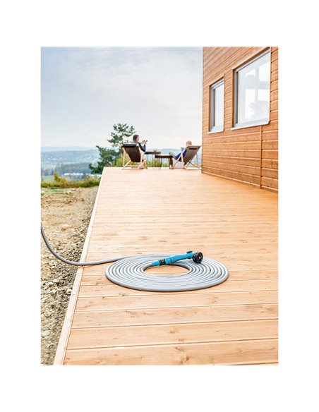Set manguera extensible basic de 22,5 m con conectores y pistola cellfast