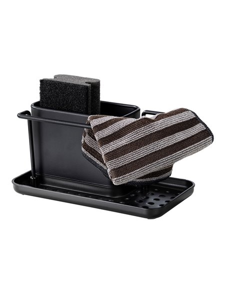 Organizador de fregadero orio, negro 55078100 wenko