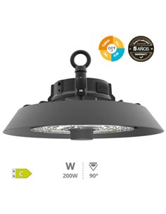 Campana industrial LED Mitope 120 - 160 - 200W 90º 3000 - 4000 - 5700K - Pro Line 2