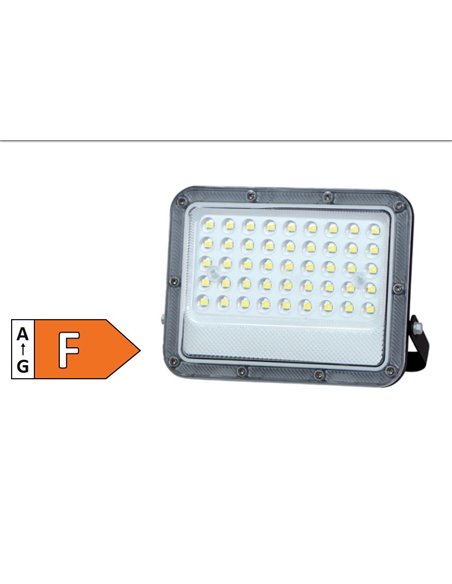 Proyector aluminio LED Belinta 30W 3000K IP65 Negro