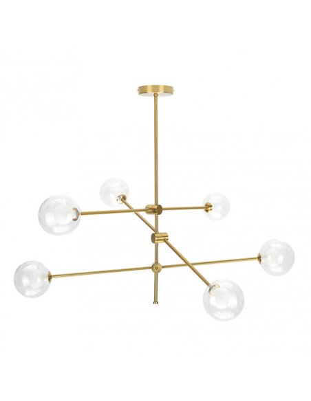 Lampara Jerusalen 6xg9 Bronce 72x90x90 Cm