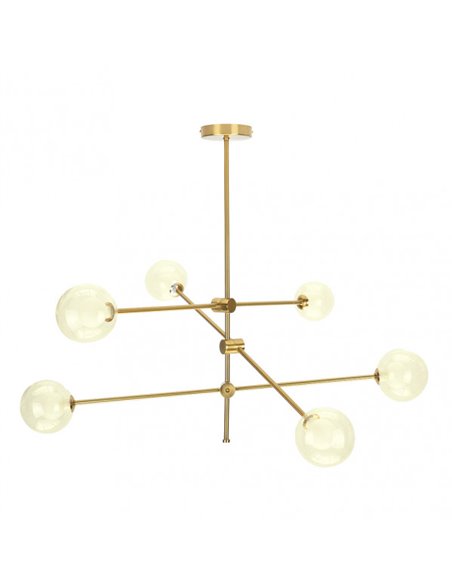 Lampara Jerusalen 6xg9 Bronce 72x90x90 Cm