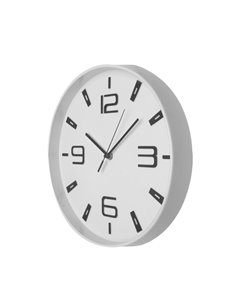 Reloj De Pared Aroa Blanco Movimiento Continuo 30d 2