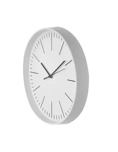 Reloj De Pared Hera Blanco 30d Movimiento Continuo