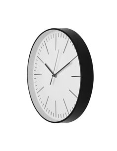 Reloj De Pared Hera Negro 30d Movimiento Continuo 2