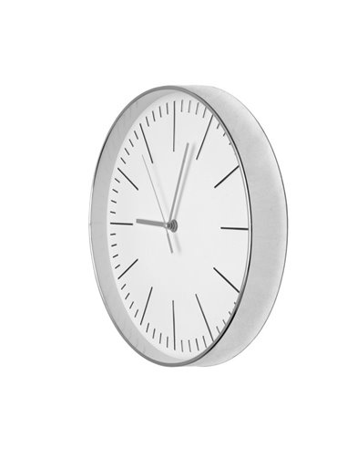 Reloj De Pared Hera Plata 30d Movimiento Continuo