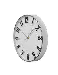 Reloj De Pared Hora Plata 30d Movimiento Continuo 2