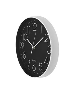 Reloj De Pared Tiempo Blanco-negro 30d Movimiento Continuo 2