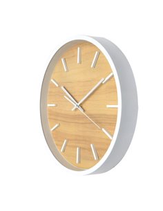 Reloj De Pared Mesoma Blanco-haya 35d Mov.continuo 2