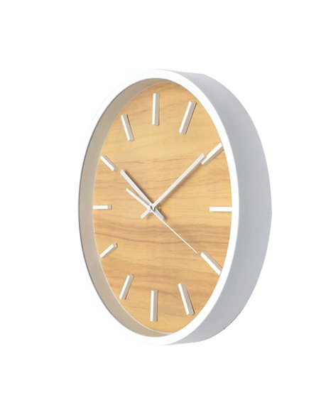 Reloj De Pared Mesoma Blanco-haya 35d Mov.continuo