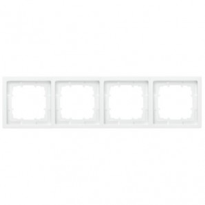 Marco 4 elementos Siemens Delta Style BLANCO POLAR 5TG13240WH