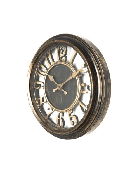 Reloj De Pared Limbo Cuero envejecido 33d Mov.continuo
