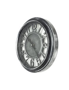 Reloj De Pared Limbo Negro / Plata  33d Mov.continuo 2