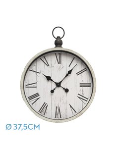 Reloj De Pared Velvet Beis 44x37,5x6cm Agujas Retro
