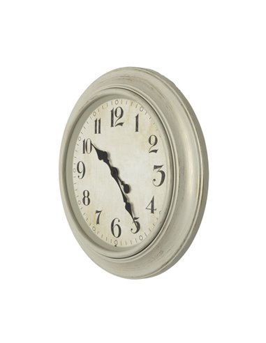 Reloj De Pared Lamba Blanco 46d Agujas Retro