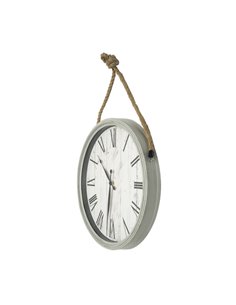 Reloj De Pared Zaman Blanco 50d C/cuerda  Agujas Espada 2