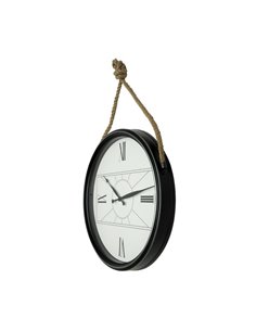 Reloj De Pared Zaman Negro 50d C/cuerda  Agujas Espada 2