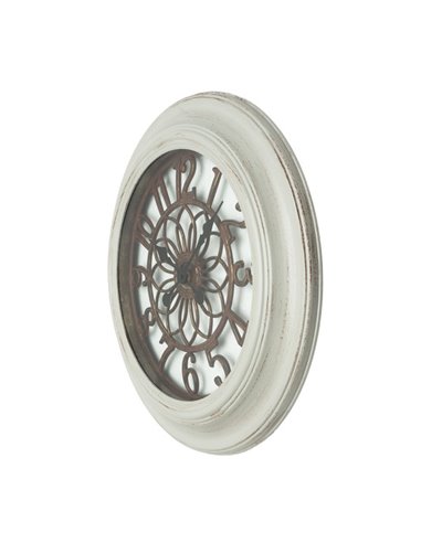 Reloj De Pared Kumico Blanco 58d Agujas Retro Industrial Gran Tamaño 