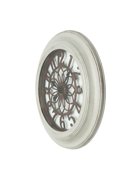 Reloj De Pared Kumico Blanco 58d Agujas Retro Industrial Gran Tamaño 