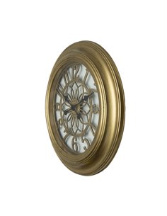 Reloj De Pared Kumico Oro 58d Agujas Retro Industrial Gran Tamaño  2