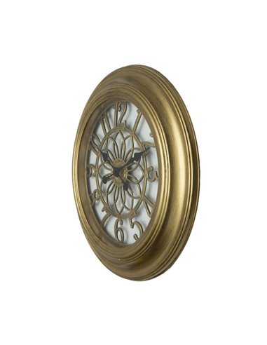 Reloj De Pared Kumico Oro 58d Agujas Retro Industrial Gran Tamaño 