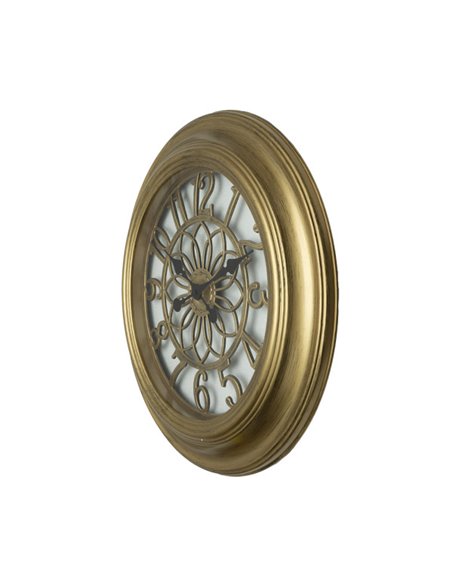 Reloj De Pared Kumico Oro 58d Agujas Retro Industrial Gran Tamaño 