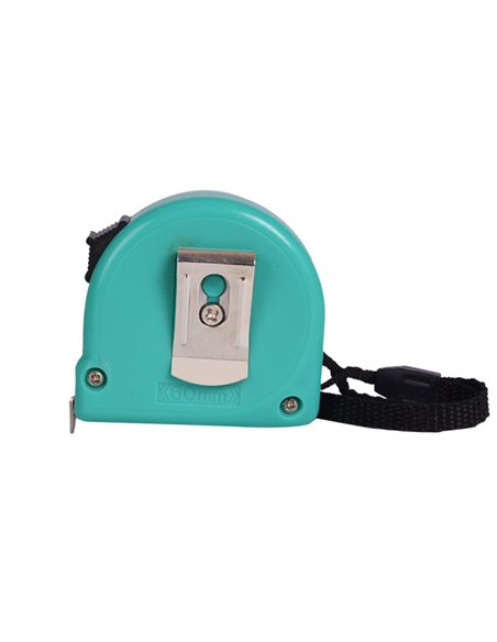 Cinta Metrica Palmo 3mx13mm Verde C/bloqueo, Enganche Magnetico,clip Y Asa