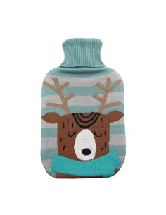 Bolsa Agua Caliente Mimo 1,7l Forro Azul Reno 20x32x4 Cm Flexible Y Agradable Al Tacto