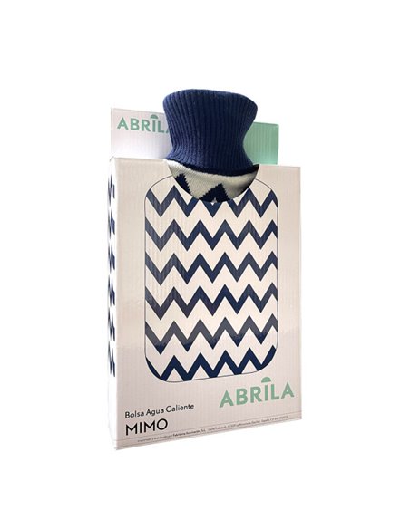 Bolsa Agua Caliente Mimo 1,7l Forro Azul Borlon 20x32x4 Cm Flexible Y Agradable Al Tacto