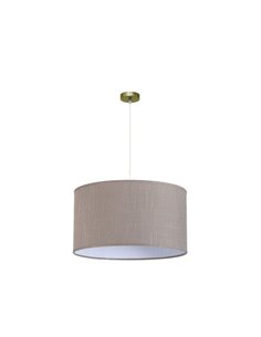 Colgante Happy 3xe27 Cuero/gris Regx60x60 Cm Sin Difusor