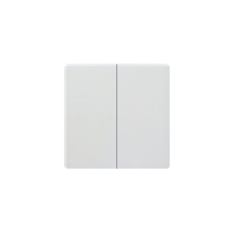 Chave de interruptor duplo branco Siemens Delta...