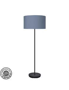 Pie Salon Moda 1xe27 Negro/azul 163x40x40cm