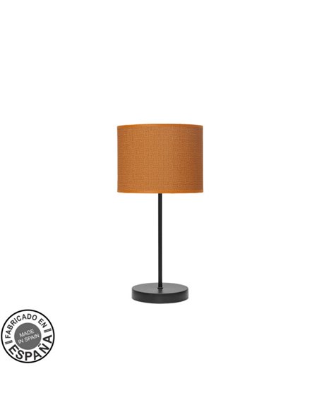 Sobremesa Moda 1xe14 Negro/naranja 42x17x17cm