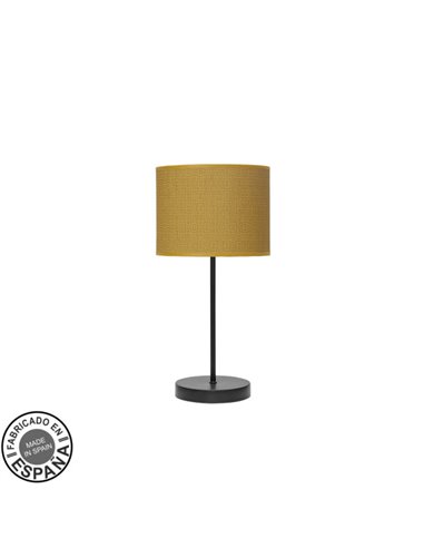 Sobremesa Moda 1xe14 Negro/amarillo 42x17x17cm