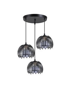 Plafon Latina Negro 3xe27 Regx40x40cm