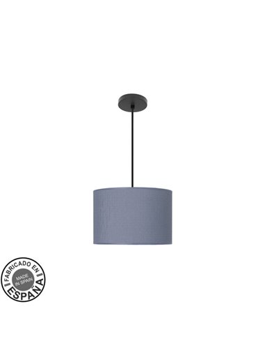 Colgante Moda 1xe27 Negro/azul Regx30x30 Cm