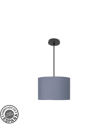 Colgante Moda 1xe27 Negro/azul Regx30x30 Cm