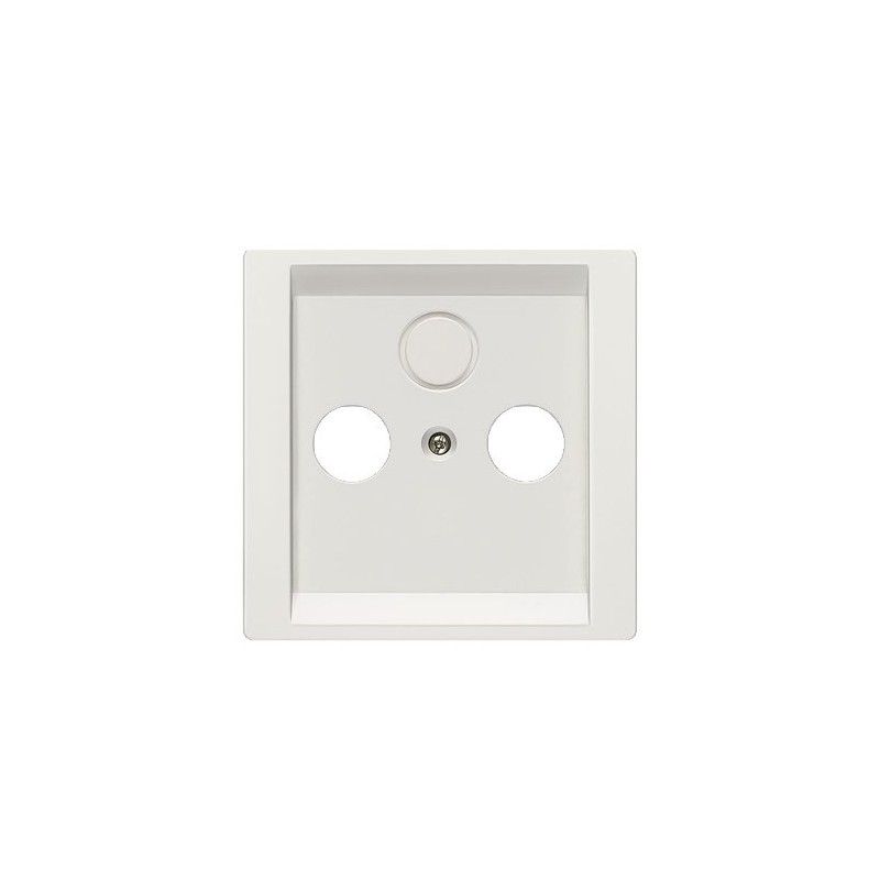 Tampa de tomada de TV 2/3 tomadas branca Siemens Delta Style 5TG13380WH