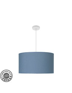 Colgante Moda 3xe27 Blanco/azul Regx50x50 Cm C/difusor