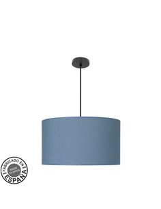 Colgante Moda 3xe27 Negro/azul Regx50x50 Cm C/difusor