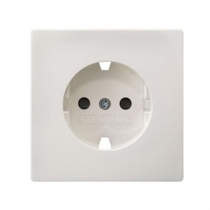 Cover schuko plug white Siemens Delta Style 5UH12732WH
