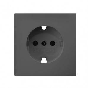 Coperchio spina schuko antracite cosso Siemens Delta Stile 5UH12732AC